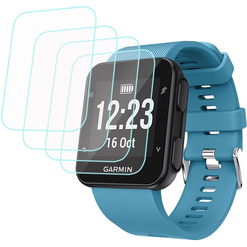 CKANDAY حماية شاشة CKANDAY متوافقة مع Garmin Forerunner 35، 4 عبوات من أفلام الزجاج المقسى الواقية ضد الخدوش، عالية الدقة، تغطية كاملة لساعات الذكية - Image 1